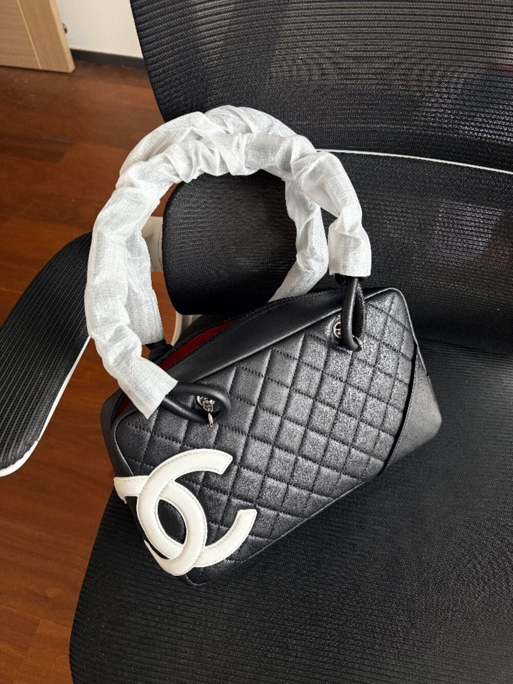CHANEL Cambon Ligne Bowler Bag Black
